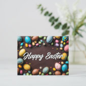 Carte Postale Colorful Festive Springtime Pâques Collage (Debout devant)