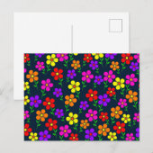 Carte Postale Colorful Floral Pattern (Devant / Derrière)