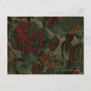 Carte Postale Colorful flower camouflage