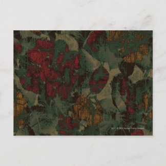 Carte Postale Colorful flower camouflage