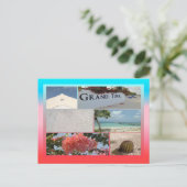 Carte Postale Colorful Grand Turk Photo Collage (Debout devant)