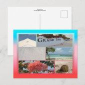 Carte Postale Colorful Grand Turk Photo Collage (Devant / Derrière)