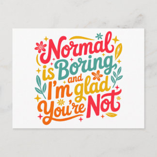 Carte Postale Colorful Hand Lettered Motivational Quote