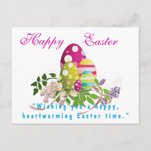 Carte Postale Colorful Happy Easter Greeting (Devant)