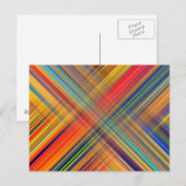 Carte Postale Colorful Kriss Kross Pattern (Devant / Derrière)