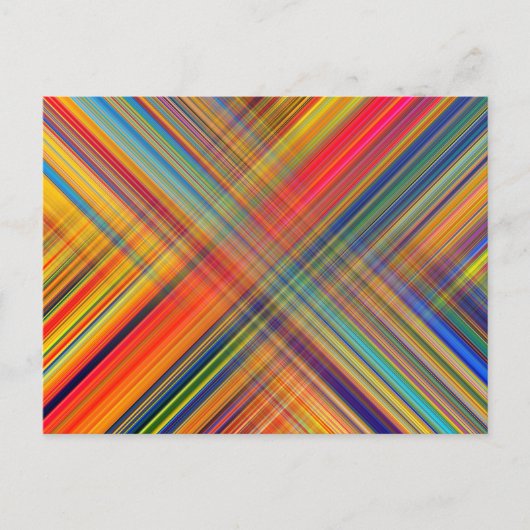 Carte Postale Colorful Kriss Kross Pattern (Devant)