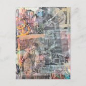 Carte Postale Colorful Mixed Media Retro Woodworking Collage (Devant)