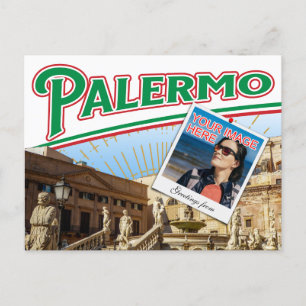 Carte Postale Colorful Palerme Italy photo collage