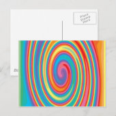 Carte Postale Colorful pinwheel design (Devant / Derrière)