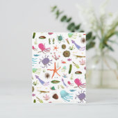 Carte Postale Colorful sea life (Debout devant)