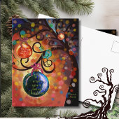 Carte Postale Colorful Sparkling Christmas Tree Art