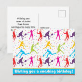 Carte Postale Colorful Wishing you a smashashing Birthday Postca (Devant / Derrière)