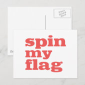 Carte Postale Colorguard - Spin Mon Drapeau (Devant / Derrière)