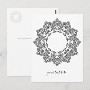 Carte Postale Coloriez Votre Propre MANDALA - Livre de Coloriage