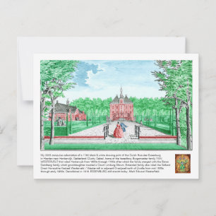 Carte Postale colorisation 2025 1760 Impression Kasteel De Essen