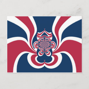 Carte Postale Colors unis : Motif mondial coloré