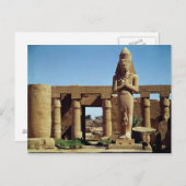 Carte Postale Colosse de Ramsès II : statue debout (Devant / Derrière)