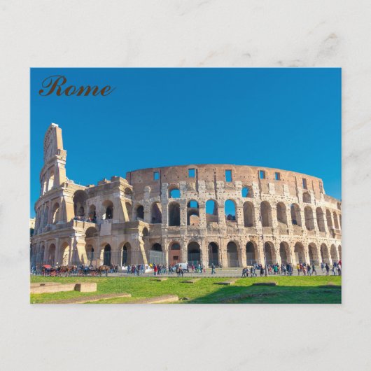 Carte Postale Colosseum à Rome (Devant)