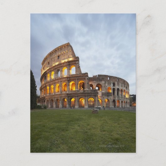 Carte Postale Colosseum à Rome (Devant)