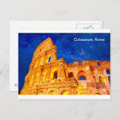 Carte Postale Colosseum twilight Rome (Devant / Derrière)