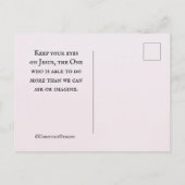 Carte Postale Colossiens 3:2 Mettez votre esprit sur les choses  (Dos)