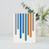 Carte Postale Colour Drips (blue/brown) (Debout devant)