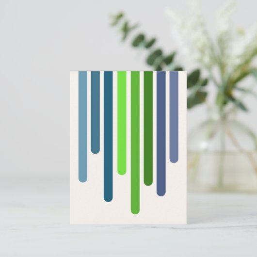 Carte Postale Colour Drips (Spring) (Debout devant)