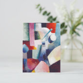 Carte Postale Coloured Forms 1914 August Macke (Debout devant)