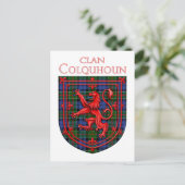 Carte Postale Colquhoun Tartan Scottish Plaid Lion Rampant (Debout devant)