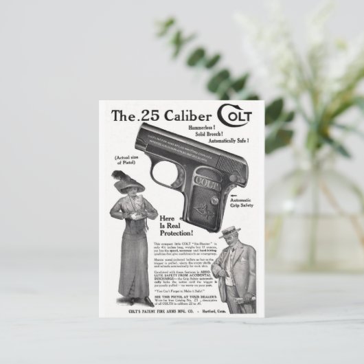 Carte Postale colt 1912 (Debout devant)