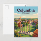 Carte Postale Columbia, Missouri (Devant / Derrière)