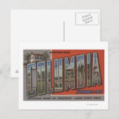 Carte Postale Columbia, Tennessee - Scènes de grandes lettres (Devant / Derrière)