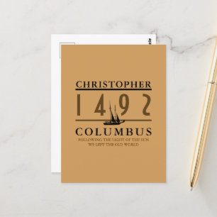 Carte Postale Columbus 1492