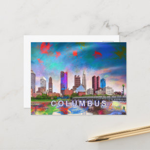 Carte Postale Columbus Art Abstrait