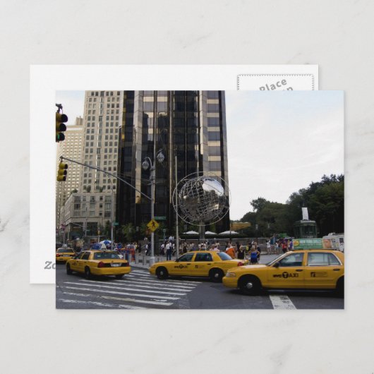 carte postale columbus circle (Devant / Derrière)