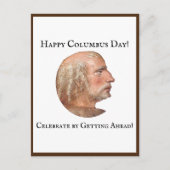 Carte Postale Columbus Day Se Diriger Drôle (Devant)