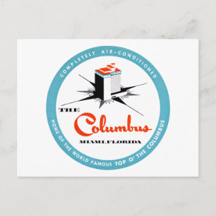 Carte Postale Columbus Hotel Miami Floride