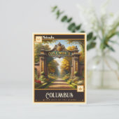 Carte Postale Columbus, Nebraska | VINTAGE (Debout devant)