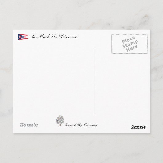 Carte postale Columbus Ohio (Dos)