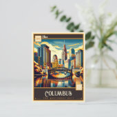 Carte Postale Columbus, Ohio | VINTAGE (Debout devant)