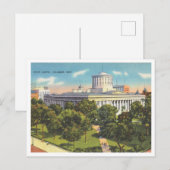 Carte Postale Columbus Ohio Vintage State Capitol Building (Devant / Derrière)