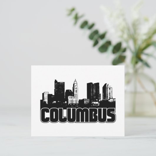Carte Postale Columbus Skyline (Debout devant)