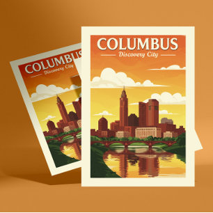 Carte Postale Columbus vintage