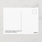 Carte Postale Colville Place, Fitzrovia Londres UK (Dos)