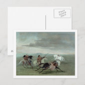 Carte Postale Comanche Feats of Martial Horsemanship, 1834 (oil (Devant / Derrière)