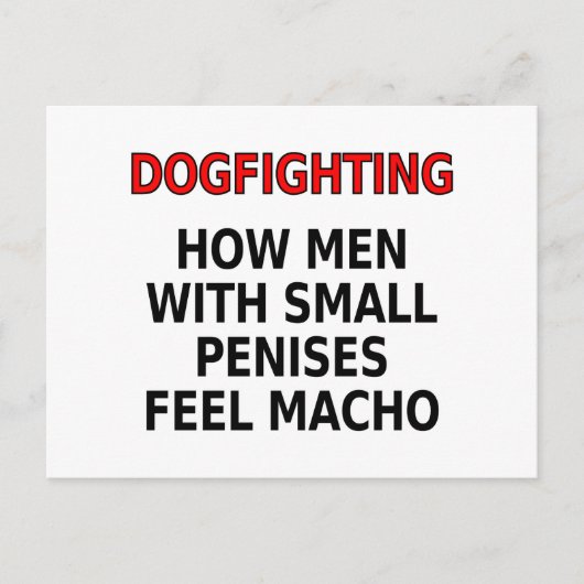 Carte Postale Combat de chiens : Comment les hommes avec des pet (Devant)