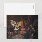 Carte Postale Combat de coqs Jan Fyt (Devant / Derrière)