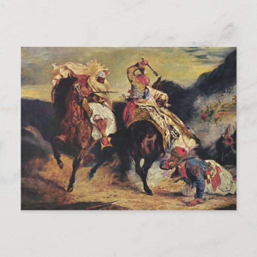 Carte Postale Combat des Giaour et des Pacha (Devant)