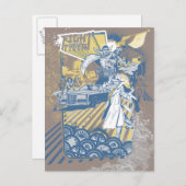 Carte Postale Combat du tigre (Devant / Derrière)