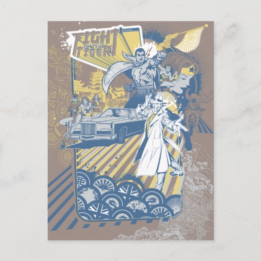 Carte Postale Combat du tigre (Devant)